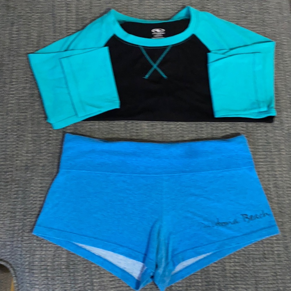 Just a set of comfy top and Daytona beach shorts